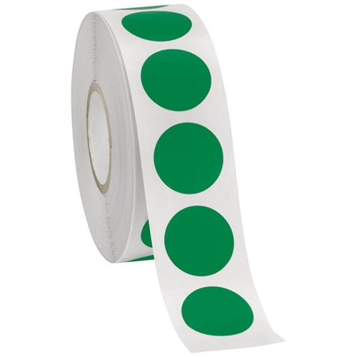 Quik Stik DSRMC24 Labels Circular 24mm Green_2